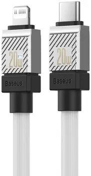 Кабель Baseus CoolPlay Series Fast Charging Cable Type-C to Lightning 20W 2m White (CAKW000102)