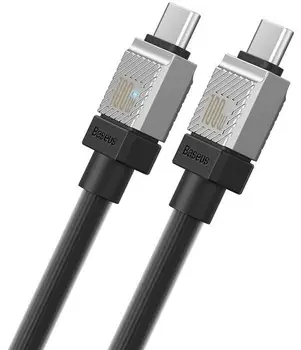 Кабель Baseus CoolPlay Series Type-C to Type-C 100W 1m Black (CAKW000201)
