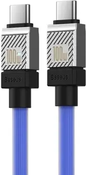 Кабель Baseus CoolPlay Series Type-C to Type-C 100W 1m Blue (CAKW000203)