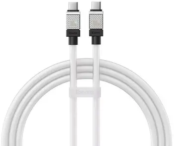 Кабель Baseus CoolPlay Series Type-C to Type-C 100W 1m White (CAKW000202)