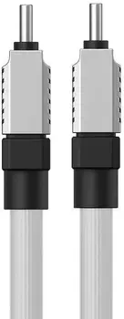 Кабель Baseus CoolPlay Series Type-C to Type-C 100W 1m White (CAKW000202)