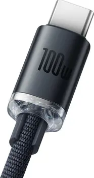 Кабель Baseus Crystal Shine Series Fast Charging Data Cable USB to Type-C 100 W 2 m Black (CAJY000501)