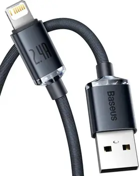 Кабель Baseus Crystal Shine Series Lightning 1.2m Black (CAJY000001)