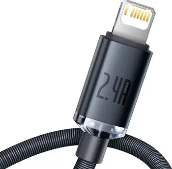 Кабель Baseus Crystal Shine Series Lightning 1.2m Black (CAJY000001)