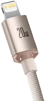 Кабель Baseus Crystal Shine Series Type-C to Lightning 20W (2m) Pink (CAJY001404)