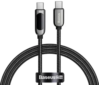Кабель Baseus Display Fast Charging Type-C to Type-C 100W 1m Black (CATSK-B01)