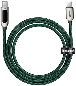 Кабель Baseus Display Fast Charging Type-C to Type-C 100W 2m Green (CATSK-C06)