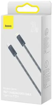Кабель Baseus Dynamic Series Fast Charging Data Cable Type-C to Lightning 20W 1m Gray (CALD000016)