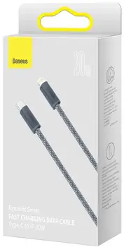 Кабель Baseus Dynamic Series Fast Charging Data Cable Type-C to Lightning 20W 2m Slate Gray (CALD000116)