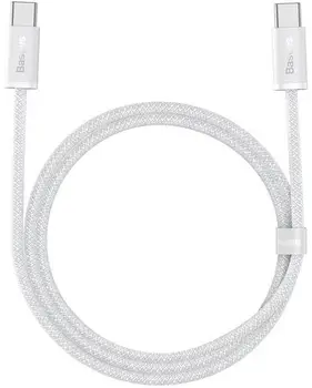 Кабель Baseus Dynamic Series Fast Charging Data Cable Type-C to Type-C 100W 1m White (CALD000202)