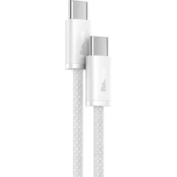Кабель Baseus Dynamic Series Fast Charging Data Cable Type-C to Type-C 100W 2m White (CALD000302)