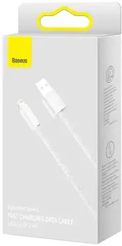 Кабель Baseus Dynamic Series Fast Charging Data Cable USB to Lightning 2m White (CALD000502)