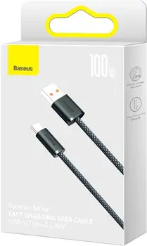 Кабель Baseus Dynamic Series Fast Charging Data Cable USB to Type-C 100W 1m Slate Gray (CALD000616)
