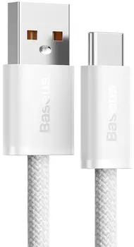Кабель Baseus Dynamic Series Fast Charging Data Cable USB to Type-C 100W 1m White (CALD000602)