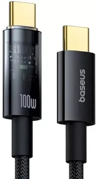 Кабель Baseus Explorer Charging Cable USB Type-C to USB Type-C 100W 1m Cluster Black (P10319703111-00)