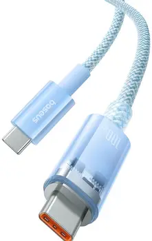 Кабель Baseus Explorer Charging Cable USB Type-C to USB Type-C 100W 1m Galaxy Blue (P10319703311-00)