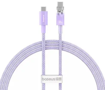 Кабель Baseus Explorer Charging Cable USB Type-C to USB Type-C 100W 1m Nebula Purple (P10319703511-00)