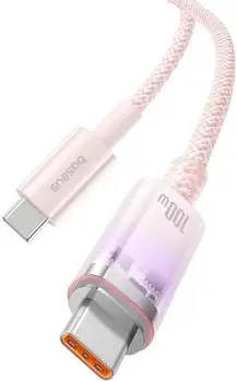 Кабель Baseus Explorer Charging Cable USB Type-C to USB Type-C 100W 2m Baby Pink (P10319703411-01)