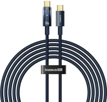 Кабель Baseus Explorer Charging Cable USB Type-C to USB Type-C 100W 2m Deepsea Blue (P10319704321-01)