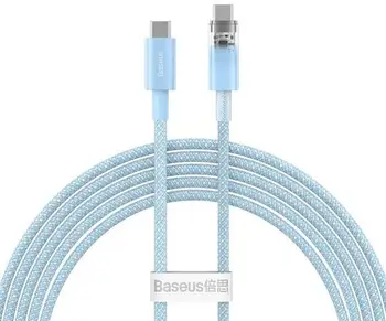Кабель Baseus Explorer Charging Cable USB Type-C to USB Type-C 100W 2m Galaxy Blue (P10319703311-01)