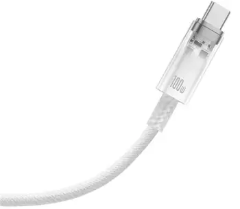 Кабель Baseus Explorer Charging Cable USB Type-C to USB Type-C 100W 2m Stellar White (P10319703221-01)