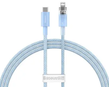 Кабель Baseus Explorer Series Fast Charging Cable Type-C to Lightning 20W 1m Blue (CATS010203)