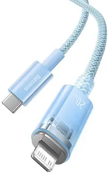 Кабель Baseus Explorer Series Fast Charging Cable Type-C to Lightning 20W 1m Blue (CATS010203)
