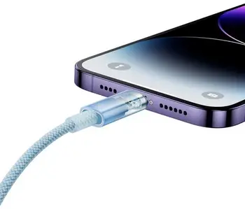 Кабель Baseus Explorer Series Fast Charging Cable Type-C to Lightning 20W 1m Blue (CATS010203)