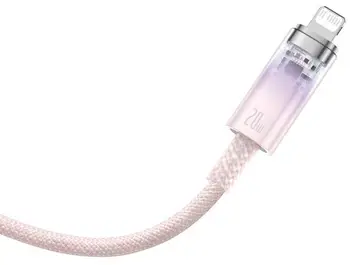 Кабель Baseus Explorer Series Fast Charging Cable Type-C to Lightning 20W 1m Pink (CATS010204)