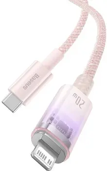 Кабель Baseus Explorer Series Fast Charging Cable Type-C to Lightning 20W 1m Pink (CATS010204)