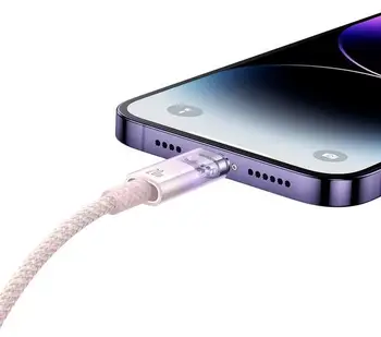 Кабель Baseus Explorer Series Fast Charging Cable Type-C to Lightning 20W 1m Pink (CATS010204)