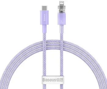 Кабель Baseus Explorer Series Fast Charging Cable Type-C to Lightning 20W 1m Purple (CATS010205)