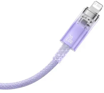 Кабель Baseus Explorer Series Fast Charging Cable Type-C to Lightning 20W 1m Purple (CATS010205)