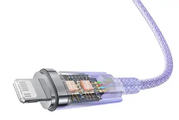 Кабель Baseus Explorer Series Fast Charging Cable Type-C to Lightning 20W 1m Purple (CATS010205)