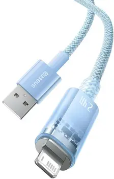 Кабель Baseus Explorer Series Fast Charging Cable USB to Lightning 1m Blue (CATS010003)