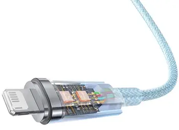 Кабель Baseus Explorer Series Fast Charging Cable USB to Lightning 1m Blue (CATS010003)