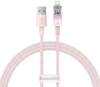 Кабель Baseus Explorer Series Fast Charging Cable USB to Lightning 1m Pink (CATS010004)