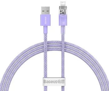Кабель Baseus Explorer Series Fast Charging Cable USB to Lightning 1m Purple (CATS010005)