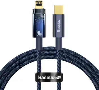 Кабель Baseus Explorer Series USB Type-C - Lightning 20W 1m Blue (CATS000003)