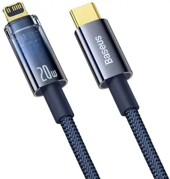 Кабель Baseus Explorer Series USB Type-C - Lightning 20W 1m Blue (CATS000003)