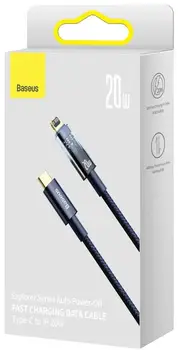 Кабель Baseus Explorer Series USB Type-C - Lightning 20W 1m Blue (CATS000003)