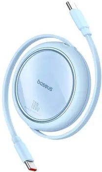 Кабель Baseus Free2Draw Mini USB Type-C to USB Type-C 100W 1m Galaxy Blue (P10364500311-00)