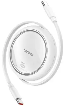 Кабель Baseus Free2Draw Mini USB Type-C to USB Type-C 100W 1m Moon White (P10364500211-00)