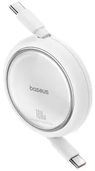 Кабель Baseus Free2Draw Mini USB Type-C to USB Type-C 100W 1m Moon White (P10364500211-00)