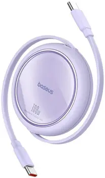 Кабель Baseus Free2Draw Mini USB Type-C to USB Type-C 100W 1m Nebula Purple (P10364500511-00)