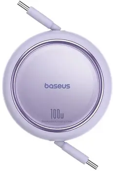 Кабель Baseus Free2Draw Mini USB Type-C to USB Type-C 100W 1m Nebula Purple (P10364500511-00)