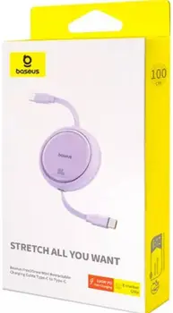 Кабель Baseus Free2Draw Mini USB Type-C to USB Type-C 100W 1m Nebula Purple (P10364500511-00)