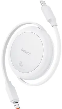 Кабель Baseus Free2Draw Mini USB Type-C to USB Type-C 60W 1m Moon White (P10364500211-01)