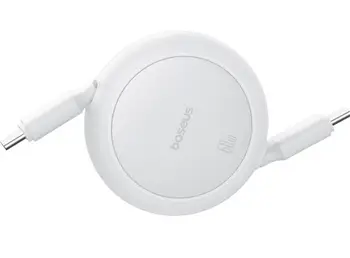 Кабель Baseus Free2Draw Mini USB Type-C to USB Type-C 60W 1m Moon White (P10364500211-01)