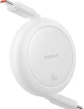 Кабель Baseus Free2Draw Mini USB Type-C to USB Type-C 60W 1m Moon White (P10364500211-01)